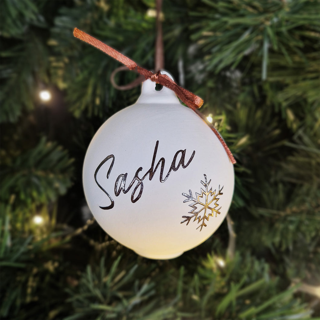personalised baubles