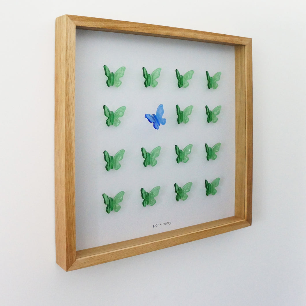 glass butterflies
