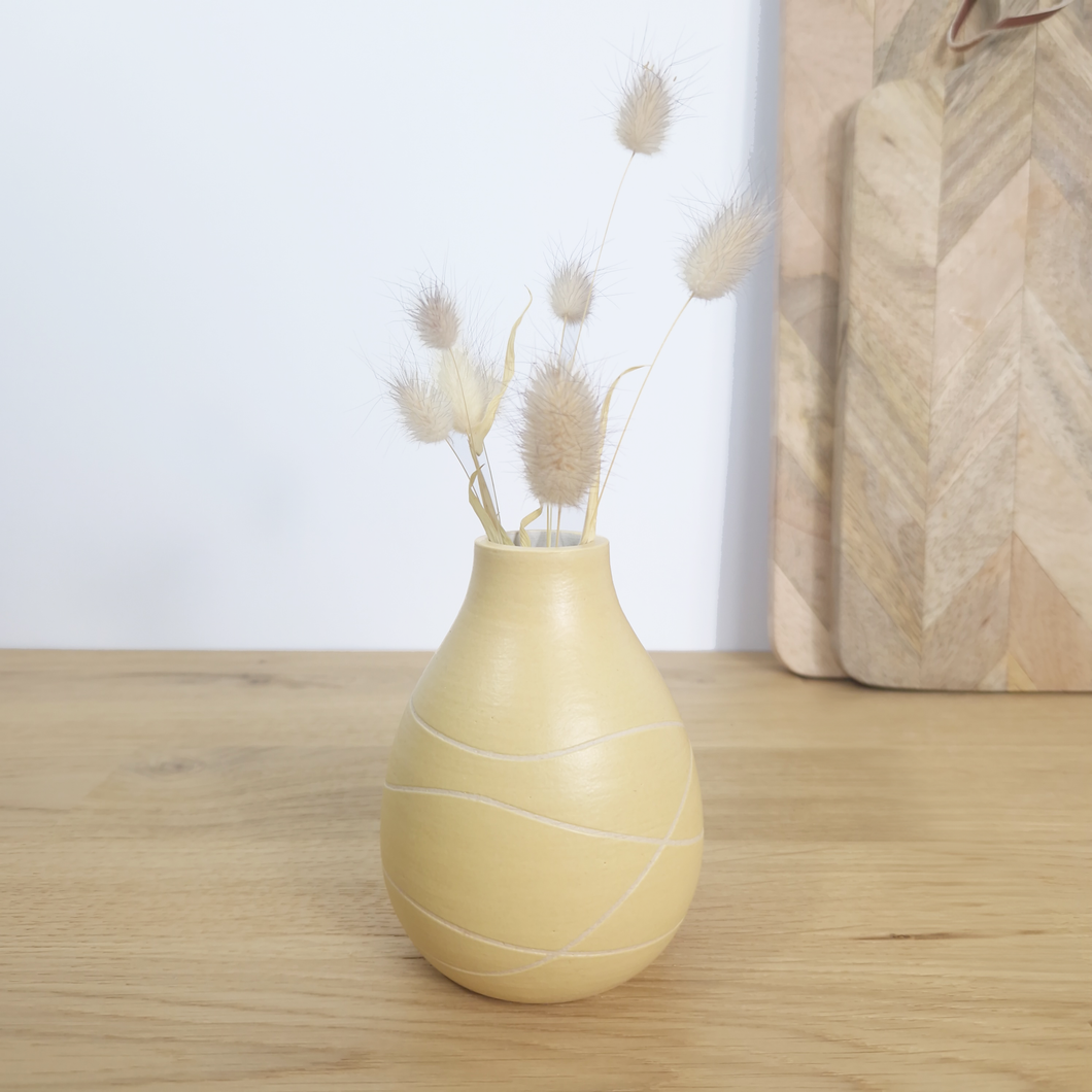 lemon bud vase