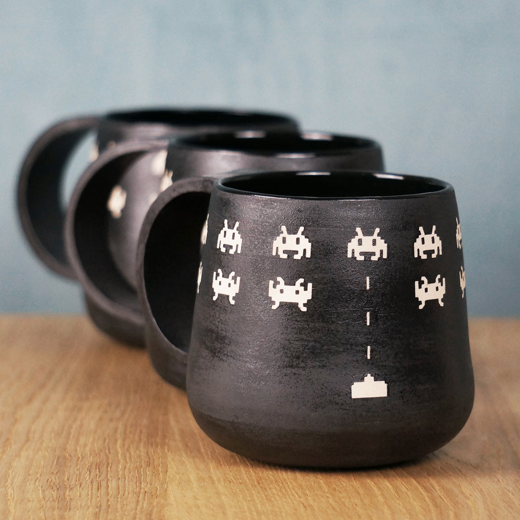 space invaders mug