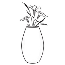 Load image into Gallery viewer, bespoke oval 20cm vase
