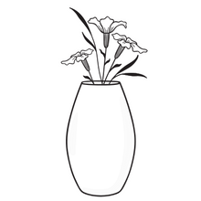 Load image into Gallery viewer, bespoke oval 20cm vase
