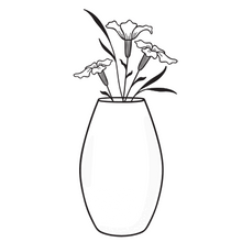 Load image into Gallery viewer, bespoke oval 20cm vase
